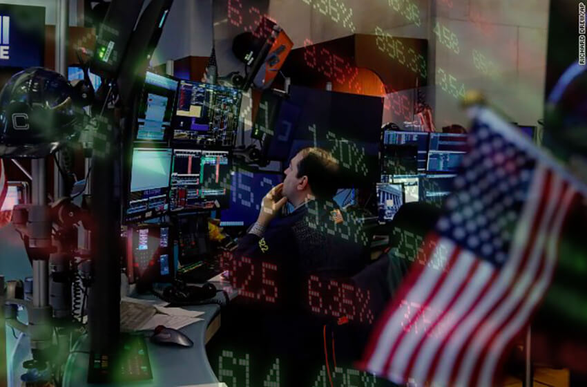  Wall Street Berakhir Beragam Setelah Minggu yang Berat