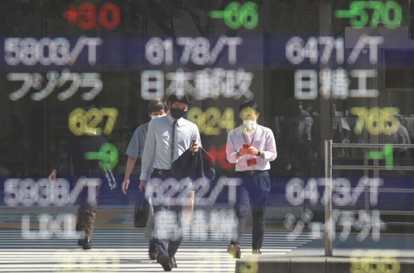  Bursa Asia Merosot karena Prospek Pertumbuhan Semakin Redup